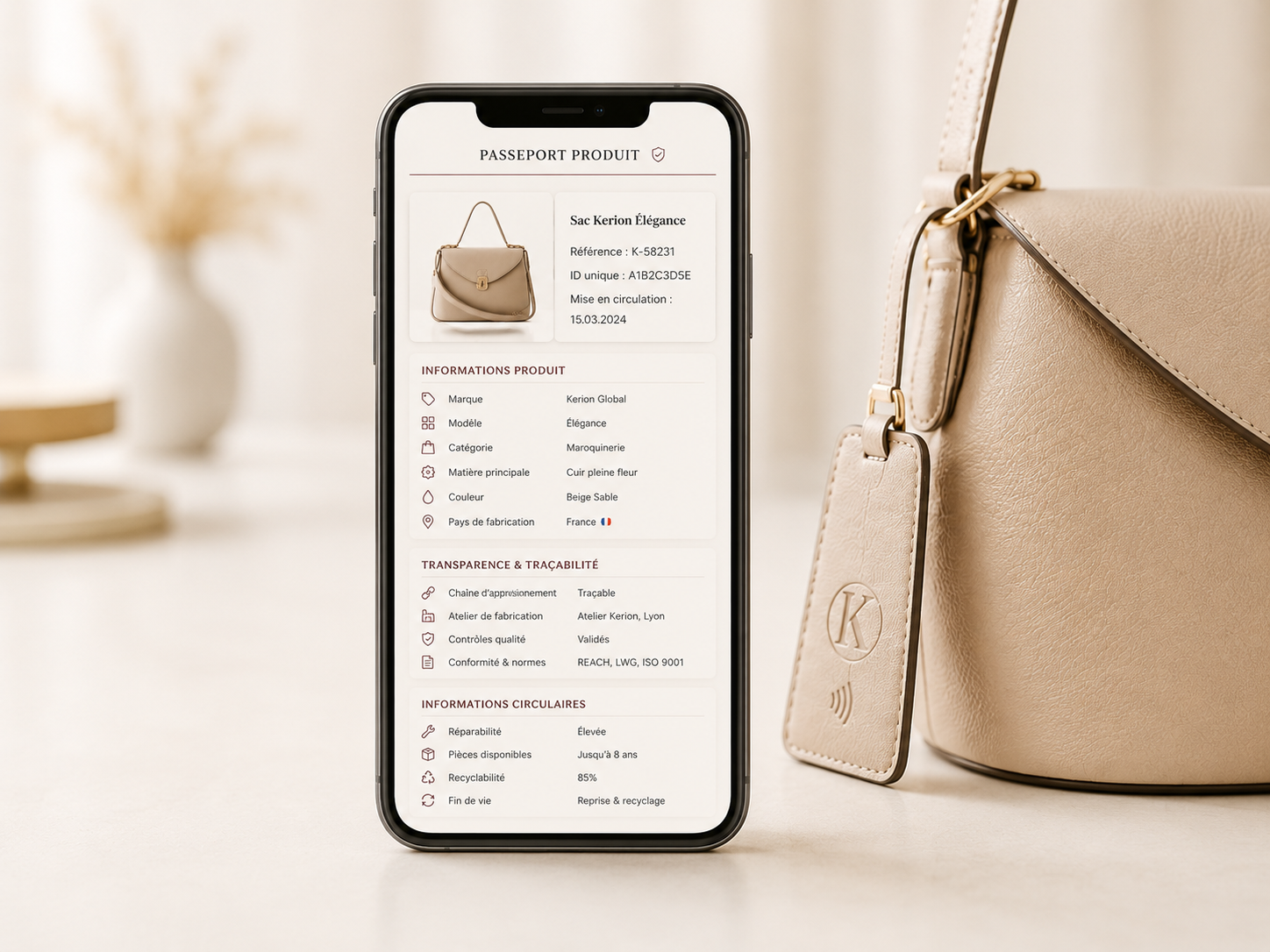 Kerion X Core — registre produit, preuves, statuts et événements